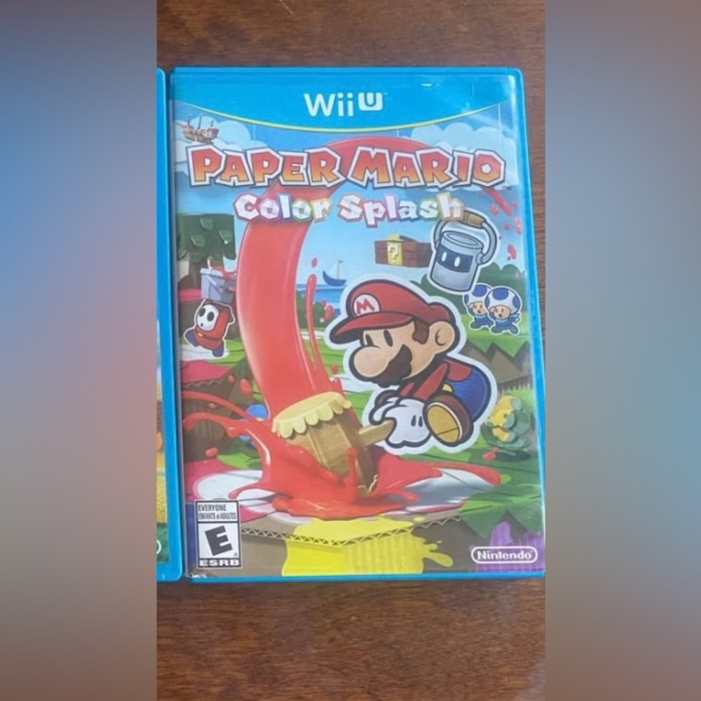 Nintendo Wii U Paper Mario: Color Splash - Blue Case